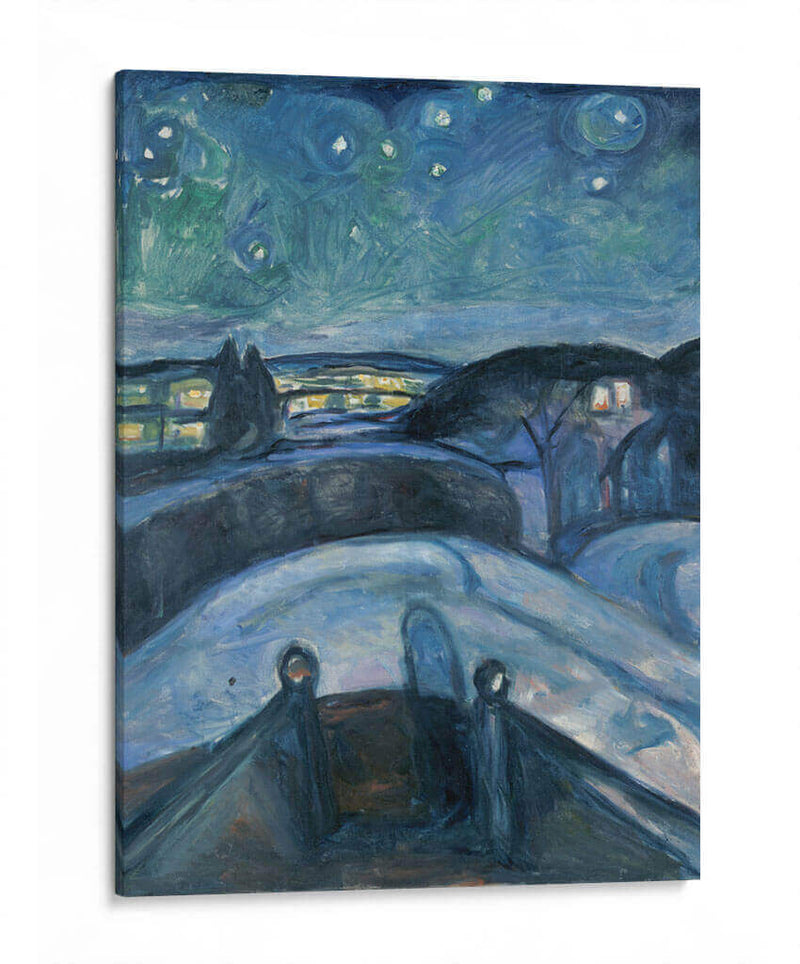 Noche estrellada II - Edvard Munch | Cuadro decorativo de Canvas Lab