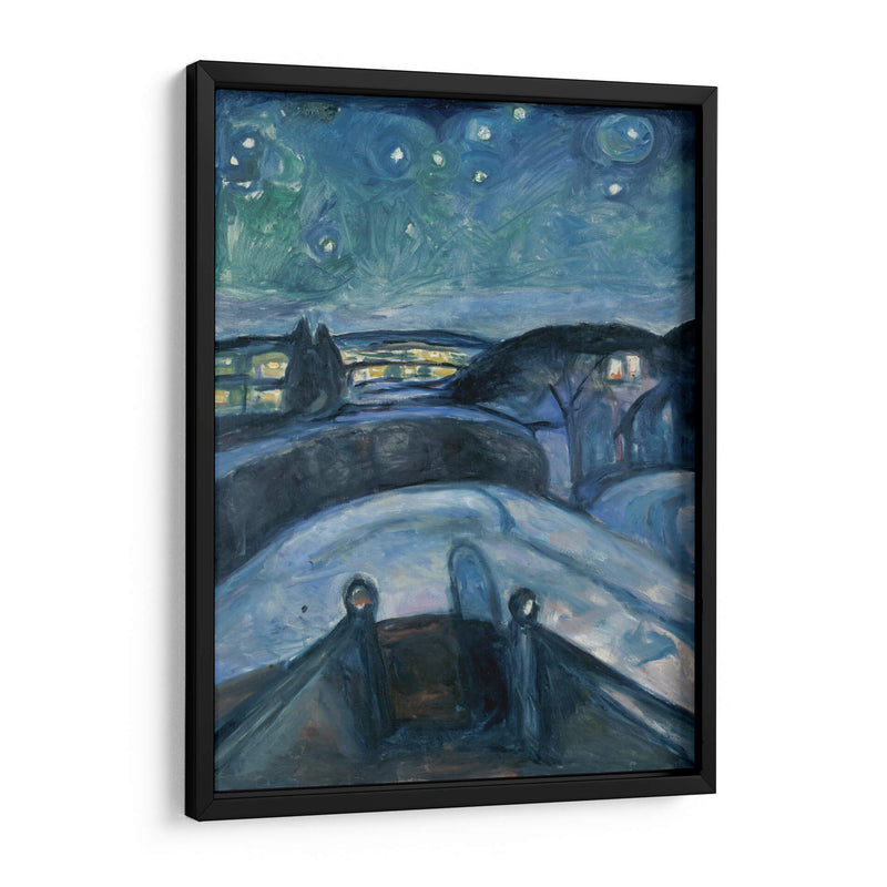 Noche estrellada II - Edvard Munch | Cuadro decorativo de Canvas Lab