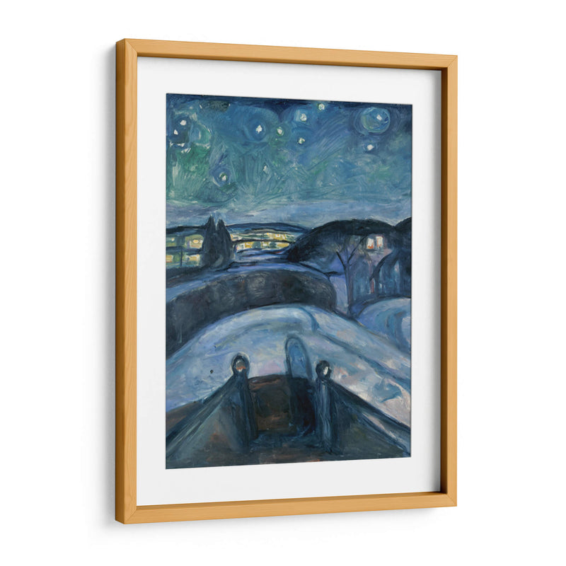 Noche estrellada II - Edvard Munch | Cuadro decorativo de Canvas Lab