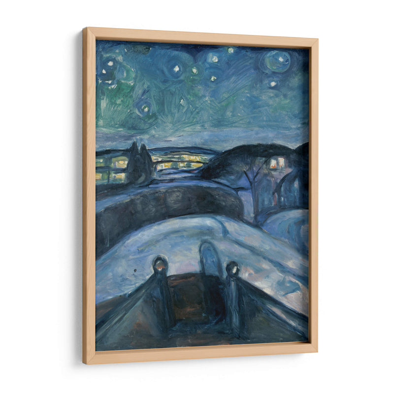 Noche estrellada II - Edvard Munch | Cuadro decorativo de Canvas Lab