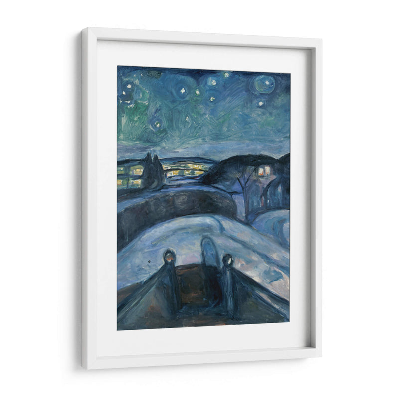 Noche estrellada II - Edvard Munch | Cuadro decorativo de Canvas Lab