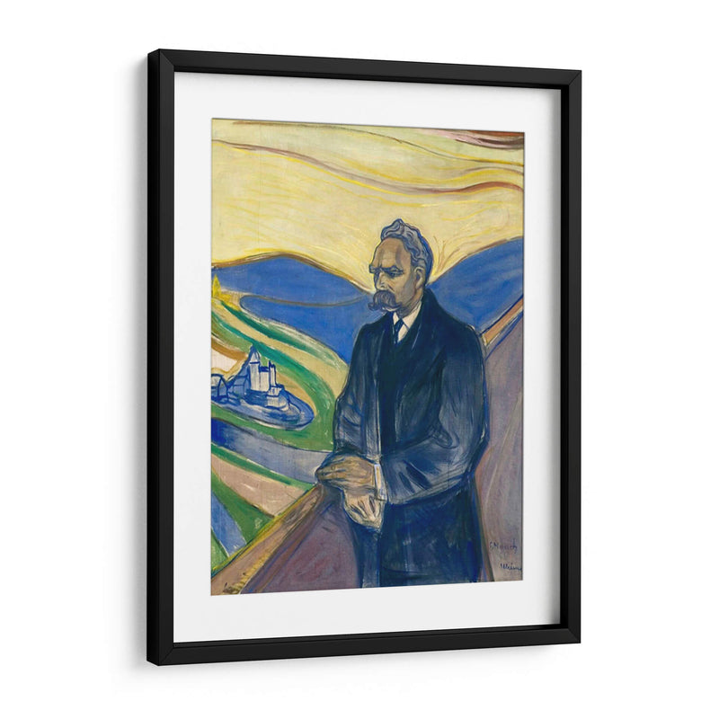 Retrato de Friedrich Nietzsche - Edvard Munch | Cuadro decorativo de Canvas Lab