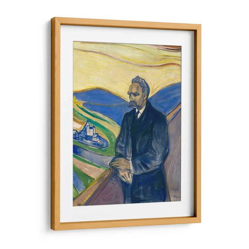 Retrato de Friedrich Nietzsche - Edvard Munch | Cuadro decorativo de Canvas Lab