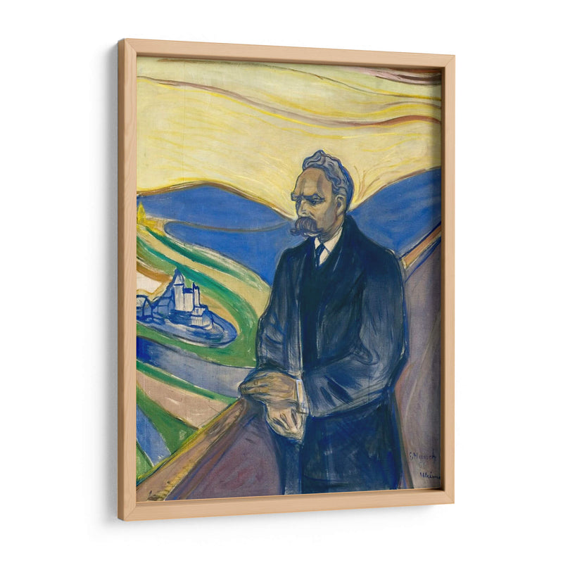 Retrato de Friedrich Nietzsche - Edvard Munch | Cuadro decorativo de Canvas Lab