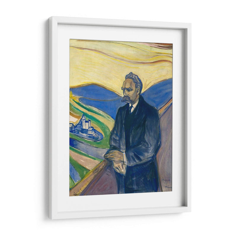 Retrato de Friedrich Nietzsche - Edvard Munch | Cuadro decorativo de Canvas Lab