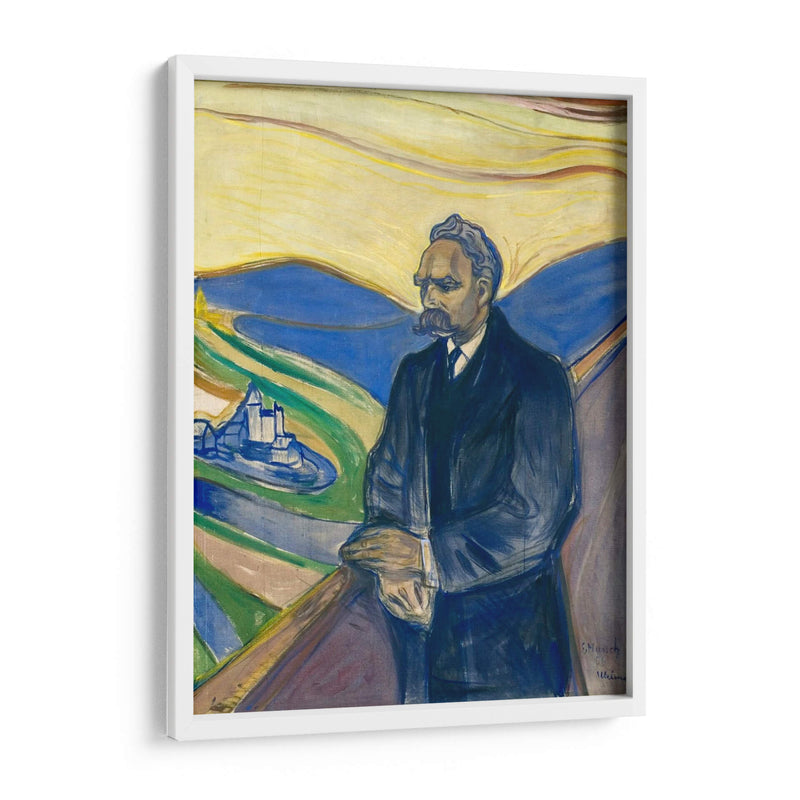 Retrato de Friedrich Nietzsche - Edvard Munch | Cuadro decorativo de Canvas Lab