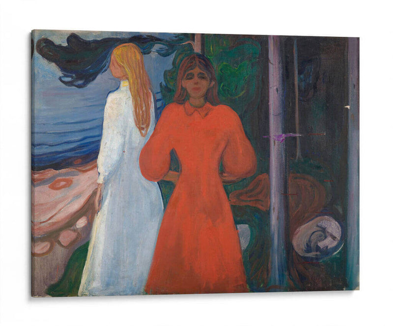 Rojo y blanco - Edvard Munch | Cuadro decorativo de Canvas Lab