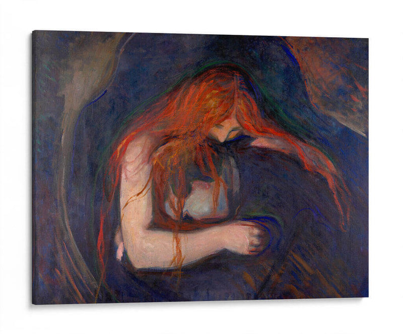 Vampiro (amor y dolor) - Edvard Munch | Cuadro decorativo de Canvas Lab