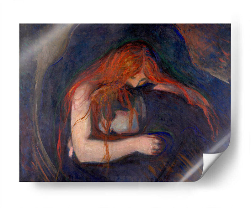 Vampiro (amor y dolor) - Edvard Munch | Cuadro decorativo de Canvas Lab