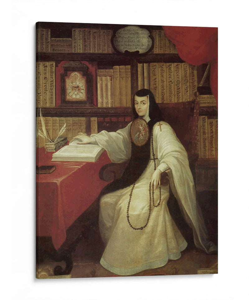 Sor Juana Inés de la Cruz - Miguel Cabrera | Cuadro decorativo de Canvas Lab