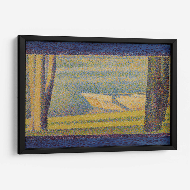 Barcos amarrados y árboles - Georges Seurat | Cuadro decorativo de Canvas Lab