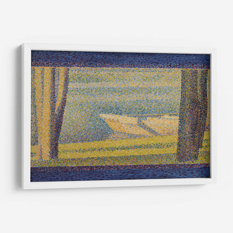 Barcos amarrados y árboles - Georges Seurat | Cuadro decorativo de Canvas Lab