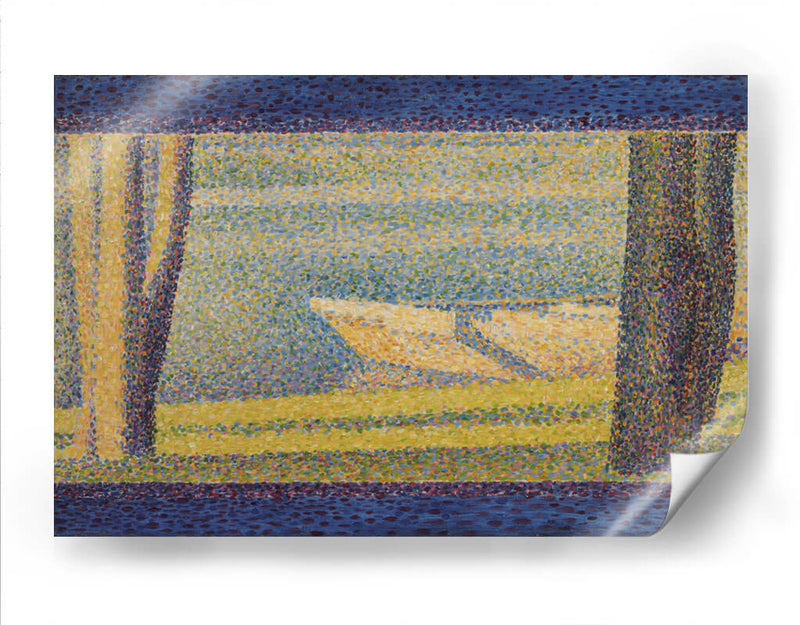 Barcos amarrados y árboles - Georges Seurat | Cuadro decorativo de Canvas Lab