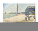 El faro en Honfleur - Georges Seurat | Cuadro decorativo de Canvas Lab