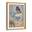 Mujer joven echándose polvo - Georges Seurat | Cuadro decorativo de Canvas Lab