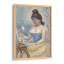 Mujer joven echándose polvo - Georges Seurat | Cuadro decorativo de Canvas Lab