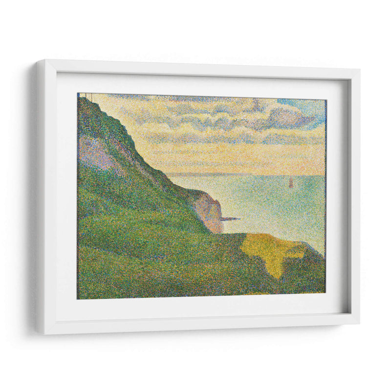 Paisaje marino en Port-en-Bessin, Normandía - Georges Seurat | Cuadro decorativo de Canvas Lab