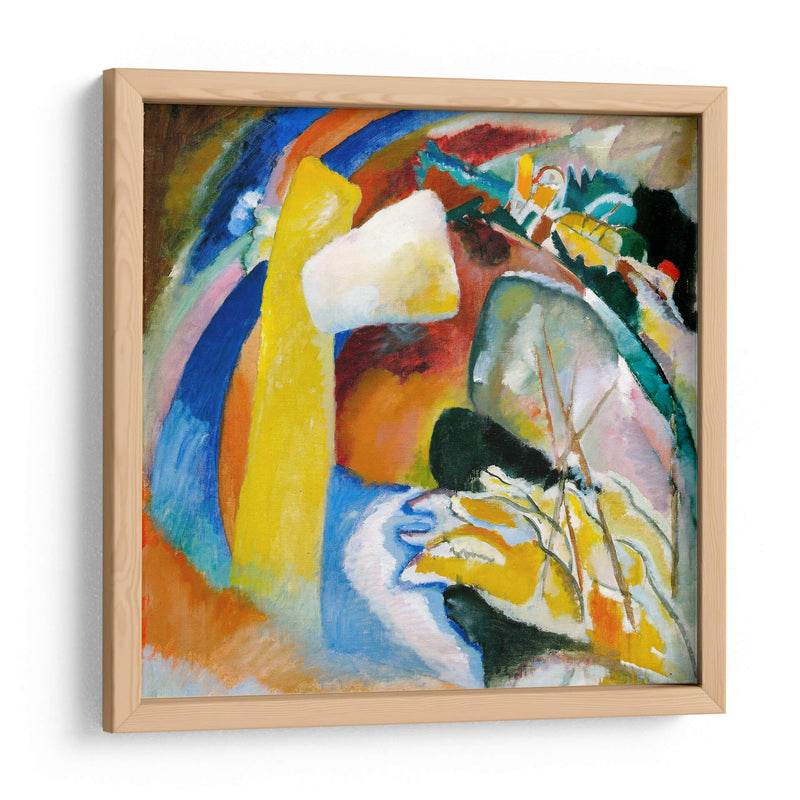 Estudio para pintar con forma blanca - Wassily Kandinsky | Cuadro decorativo de Canvas Lab