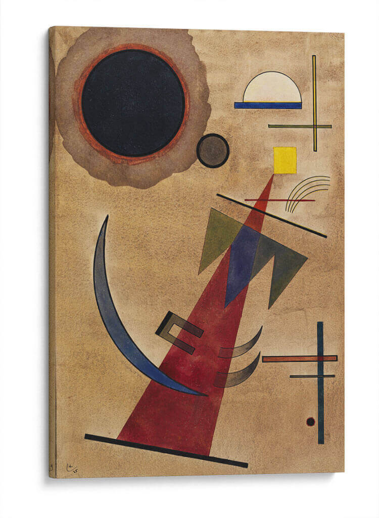 Rojo en forma puntiaguda - Wassily Kandinsky | Cuadro decorativo de Canvas Lab
