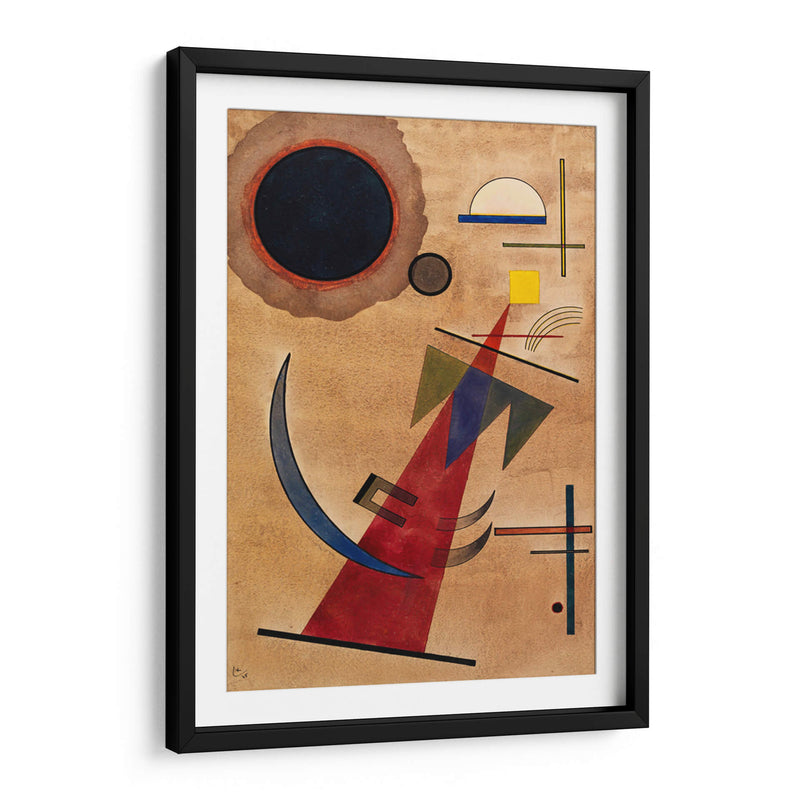 Rojo en forma puntiaguda - Wassily Kandinsky | Cuadro decorativo de Canvas Lab