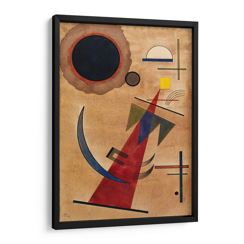 Rojo en forma puntiaguda - Wassily Kandinsky | Cuadro decorativo de Canvas Lab