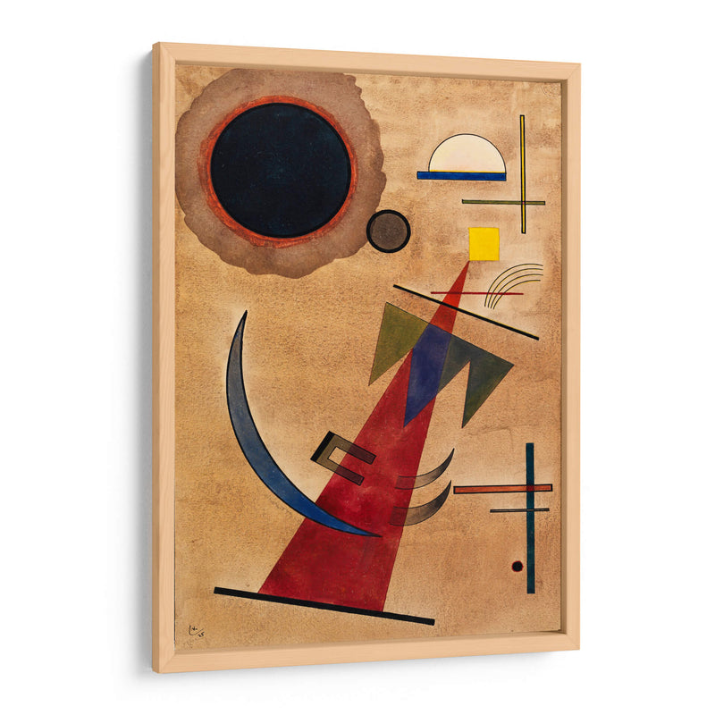 Rojo en forma puntiaguda - Wassily Kandinsky | Cuadro decorativo de Canvas Lab