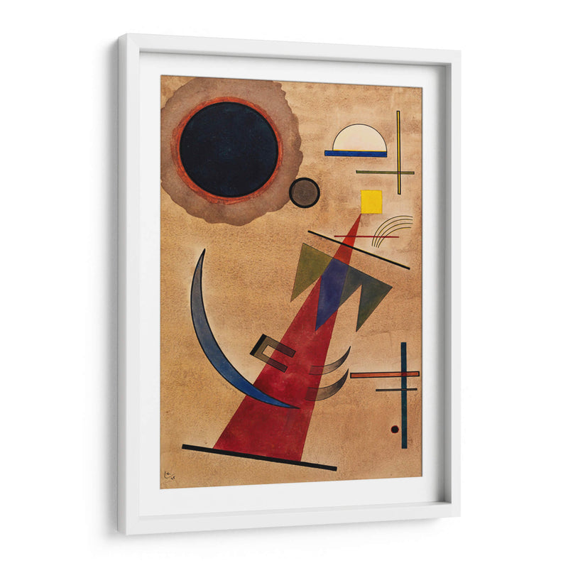 Rojo en forma puntiaguda - Wassily Kandinsky | Cuadro decorativo de Canvas Lab