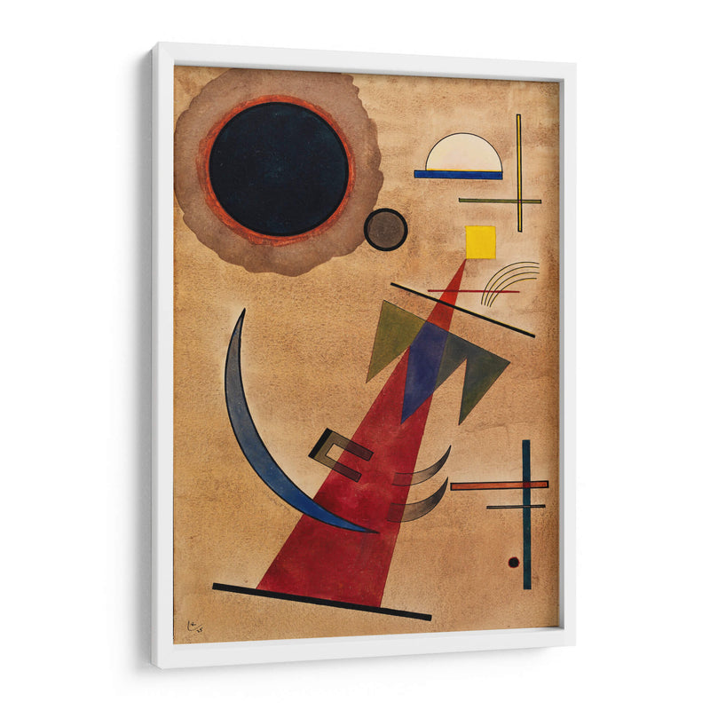 Rojo en forma puntiaguda - Wassily Kandinsky | Cuadro decorativo de Canvas Lab