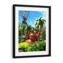 Donkey y Diddy en la selva | Cuadro decorativo de Canvas Lab