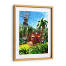 Donkey y Diddy en la selva | Cuadro decorativo de Canvas Lab