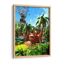 Donkey y Diddy en la selva | Cuadro decorativo de Canvas Lab