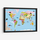 Animal Kingdom World Map | Cuadro decorativo de Canvas Lab