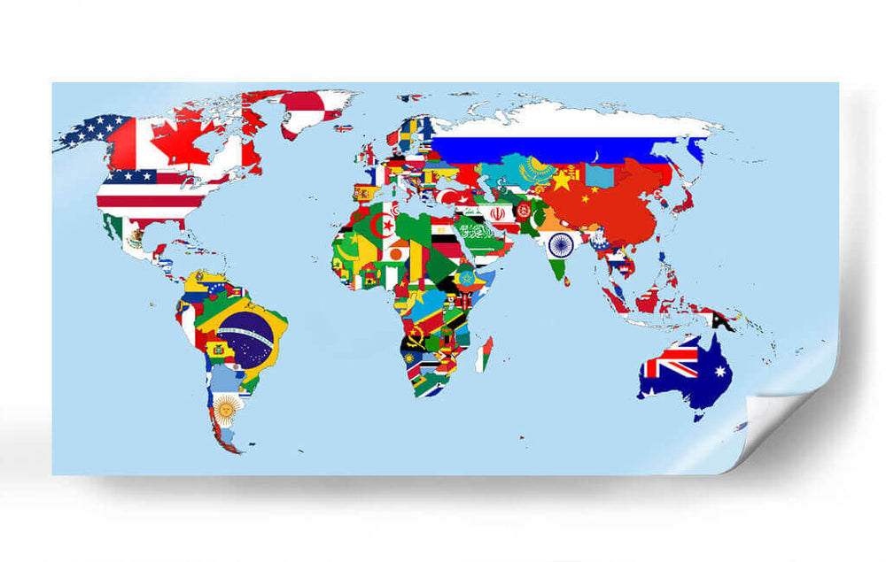 Banderas del mundo | Cuadro decorativo de Canvas Lab