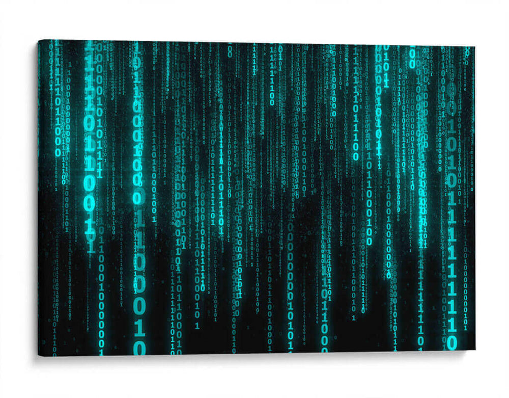 Binario Matrix | Cuadro decorativo de Canvas Lab