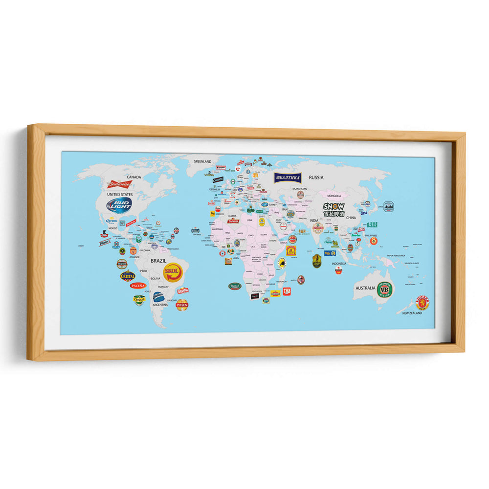 Cervezas más vendidas de cada país | Cuadro decorativo de Canvas Lab