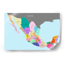 División política de la República Mexicana | Cuadro decorativo de Canvas Lab