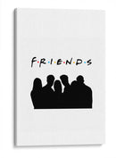 Friends silhouettes | Cuadro decorativo de Canvas Lab