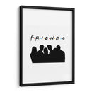 Friends silhouettes | Cuadro decorativo de Canvas Lab