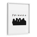 Friends silhouettes | Cuadro decorativo de Canvas Lab