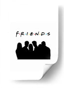 Friends silhouettes | Cuadro decorativo de Canvas Lab