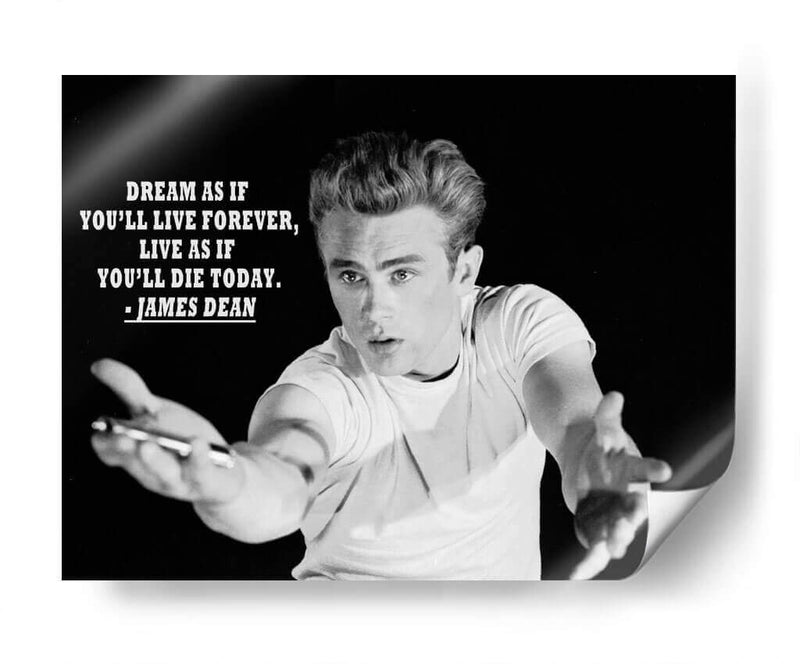 Live as if you'll die today | Cuadro decorativo de Canvas Lab