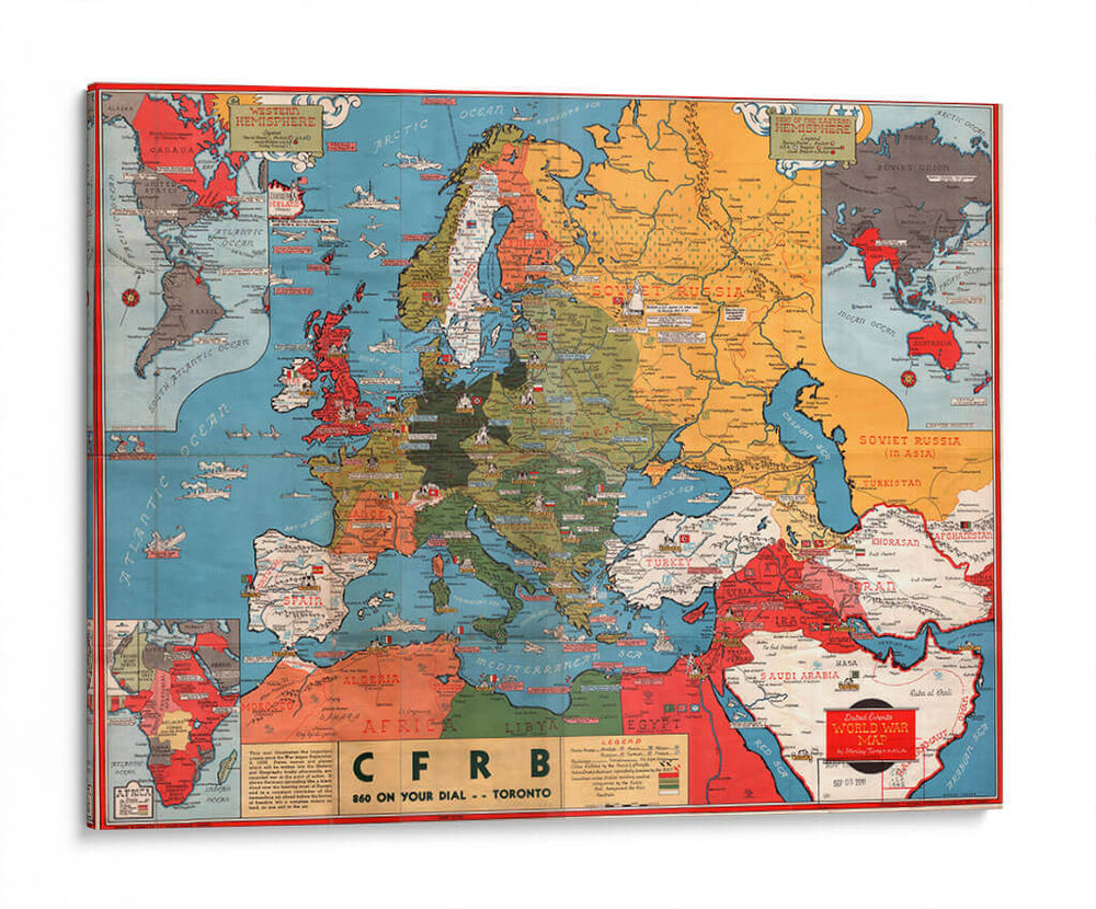 La II Guerra Mundial | Cuadro decorativo de Canvas Lab