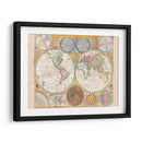 El mundo en hemisferios hacia 1794 | Cuadro decorativo de Canvas Lab