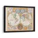 El mundo en hemisferios hacia 1794 | Cuadro decorativo de Canvas Lab