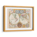 El mundo en hemisferios hacia 1794 | Cuadro decorativo de Canvas Lab