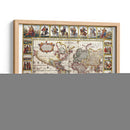 El mundo en 1652 por Claes Janszoon Visscher | Cuadro decorativo de Canvas Lab