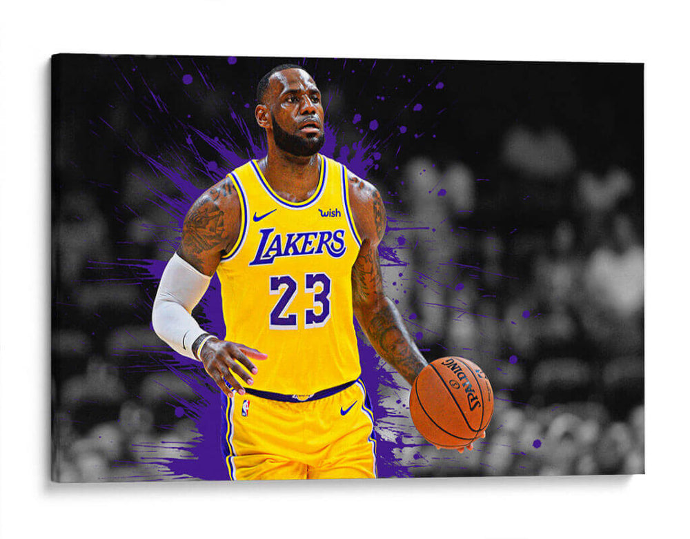 Lebron James Lakers | Cuadro decorativo de Canvas Lab