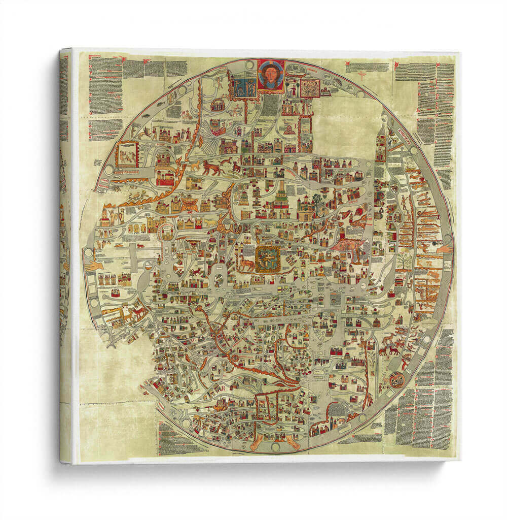 Mapamundi de Ebstorf | Cuadro decorativo de Canvas Lab