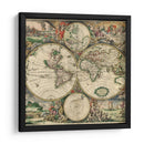Mapamundi de Gerard van Schagen hacia 1689 | Cuadro decorativo de Canvas Lab