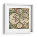 Mapamundi de Gerard van Schagen hacia 1689 | Cuadro decorativo de Canvas Lab